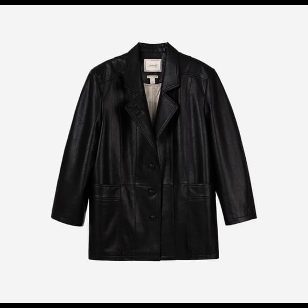 오버듀플레어 빈티지 레더 자켓