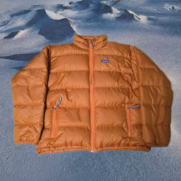 (XL)파타고니아 패커블구스다운 오렌지