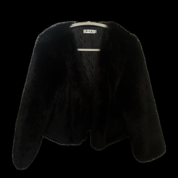 Black fur jacket 블랙 퍼자켓