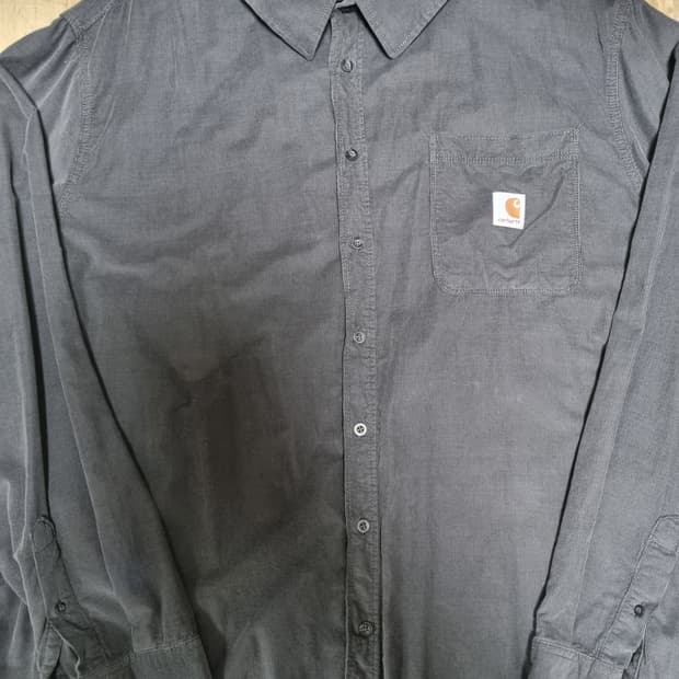 칼하트 코듀로이 그레이 워크셔츠(XL)