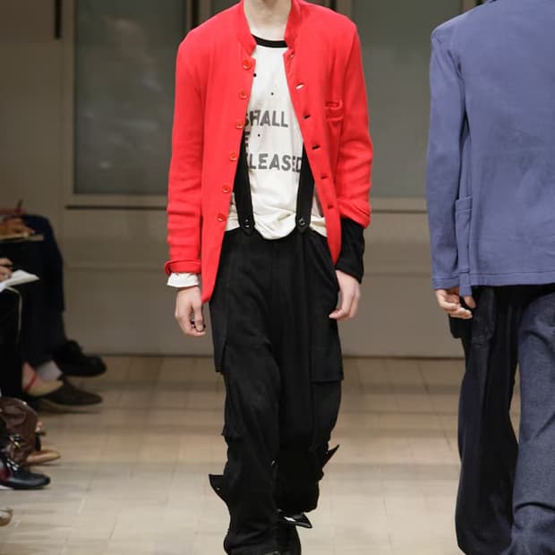 요지야마모토 뿌르옴므 08ss 레드 자켓