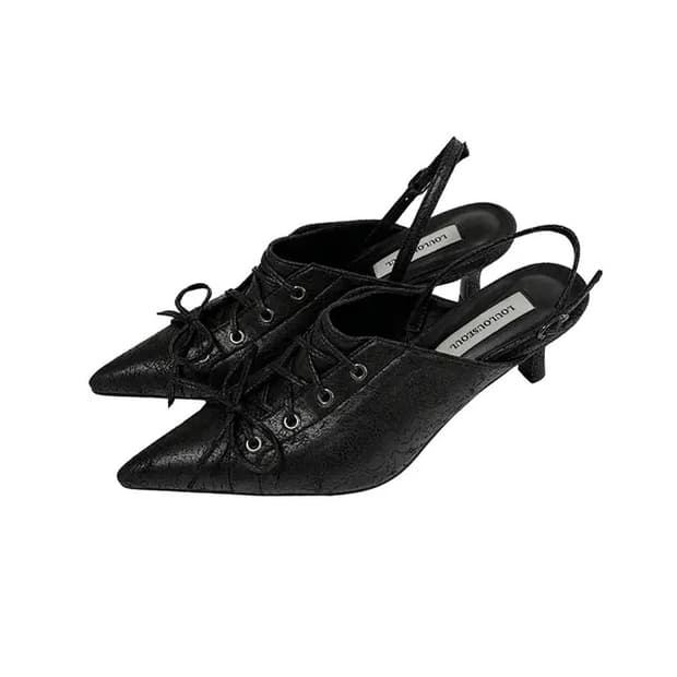 루루서울 힐 boggy slingback 250 [black]
