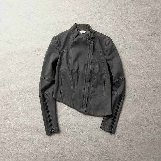 헬무트랭 비대칭 라이더 자켓