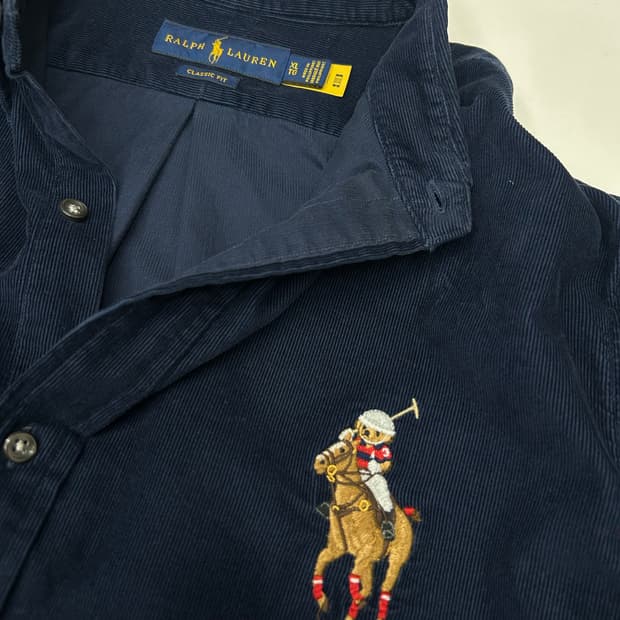 폴로네이비 코듀로이 셔츠