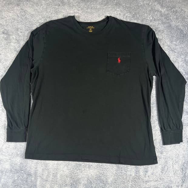 폴로 랄프 로렌 브랙 스웻 롱 슬리브