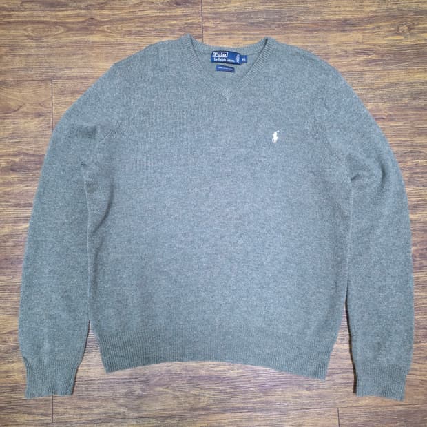 폴로 램스울 니트