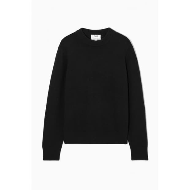 COS 코스 남성 코튼 스웻셔츠 블랙 100