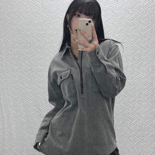 벤 데이비스 테크웨어 투포켓 아노락 반집업 워크셔츠 M C08984