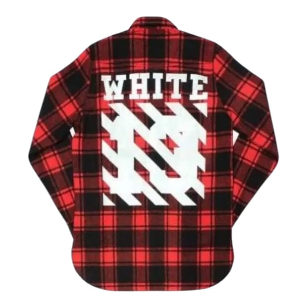 [구매글/XXS~S] 오프화이트 리오더 플란넬 레드