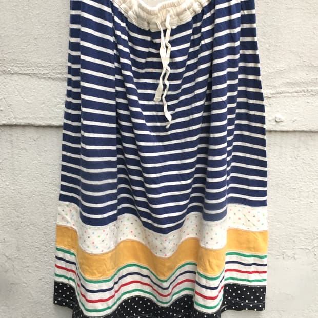 Stripe & Polka Dot Patchwork Skirt