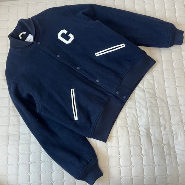 커버낫 울 바시티 자켓 네이비 XL