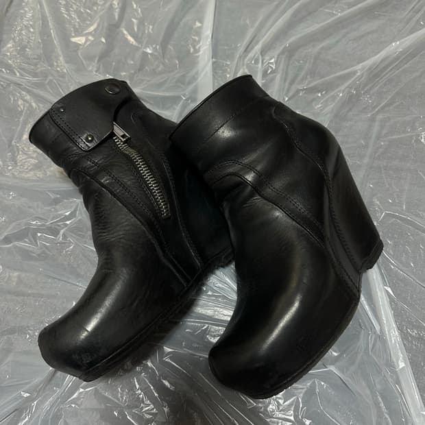 릭오웬스 웨지힐 부츠