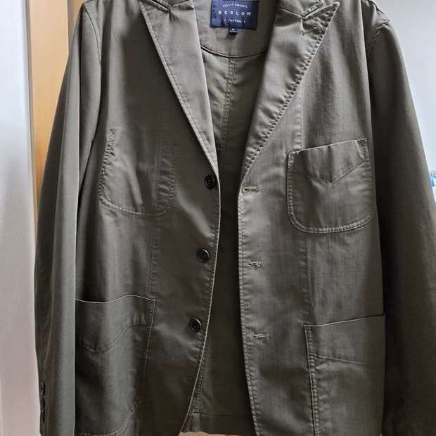 비슬로우 3버튼 엔가맛 자켓