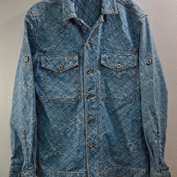 디젤(Diesel)M- 정품  모노그램 패턴 데님 셔츠 재킷