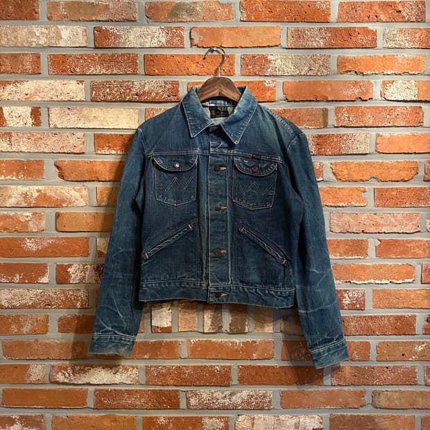 70s USA 빈티지 랭글러 124MJ 데님 자켓