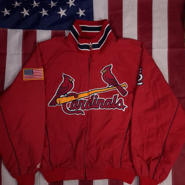 오리지날 마제스틱 세인트루이스 카디널스 스타디움 자켓
