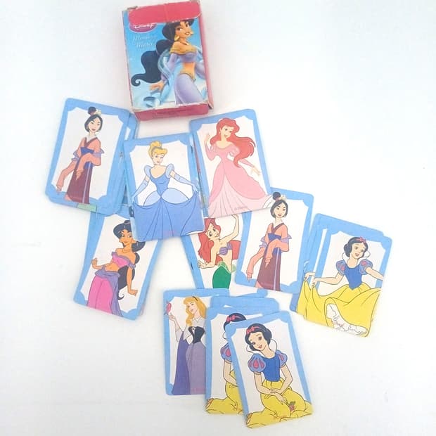 [중고] 월트 디즈니 공주 프린세스 알라진 쟈스민,잠자는숲속의공주 카드