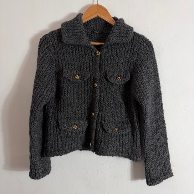 마시모두띠 울니트 가디건 다크그레이(S)