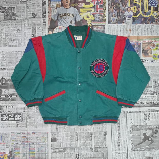 COLOR & COLOR 바시티자켓 M