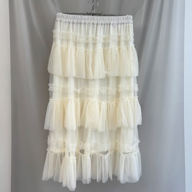 ELENCARE DUE edie tiered lovely skirt