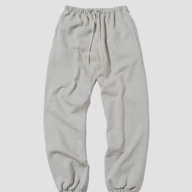 아웃스탠딩 WIDE SWEAT PANTS_3%MELANGE GRAY