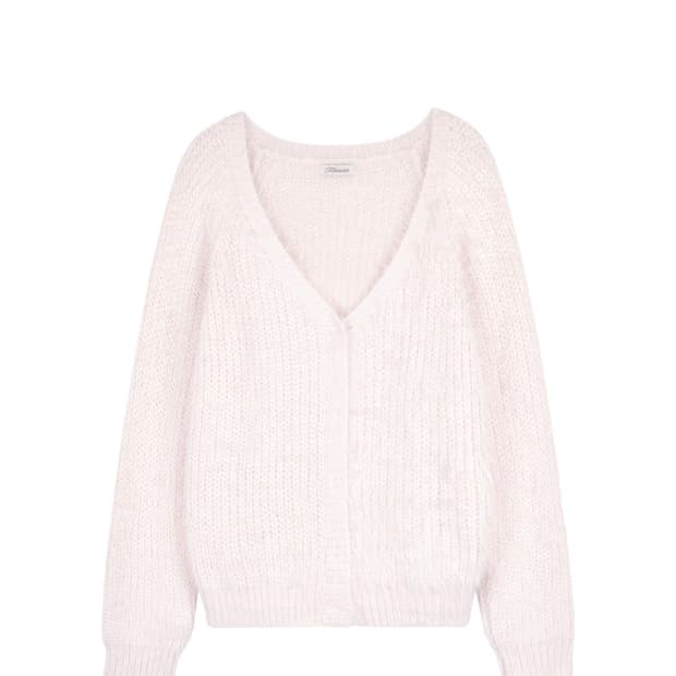 클리시어 슈가플럼 가디건 핑크