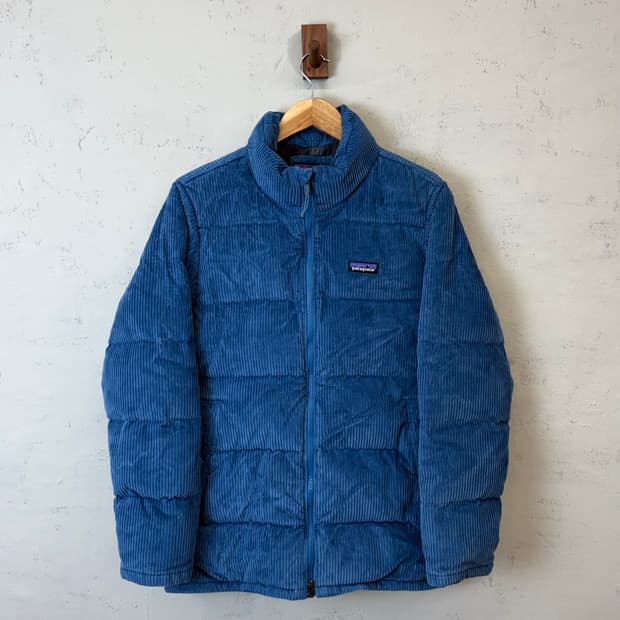 파타고니아 코듀로이 다운 자켓 웨이비 블루