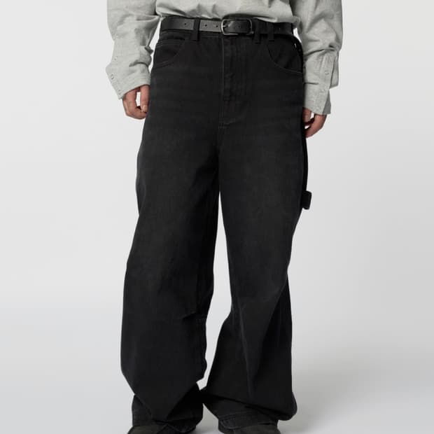 ETCE (BASE) CARPENTER DENIM PANTS (BLACK
