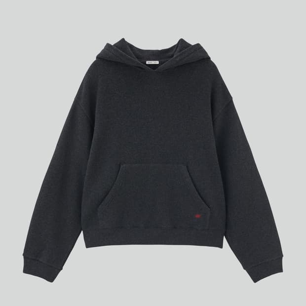 렉토 맨즈 RC 엠브로이더리드 후드 차콜