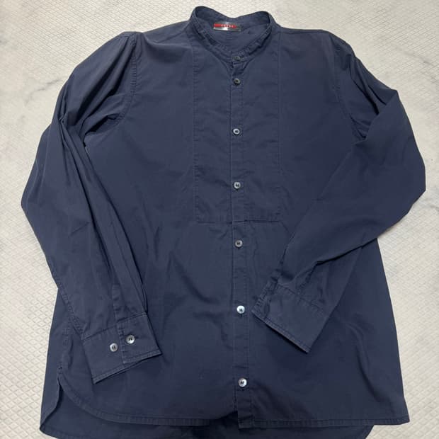 프라다 빈티지 네이비 셔츠 남방 팝니다