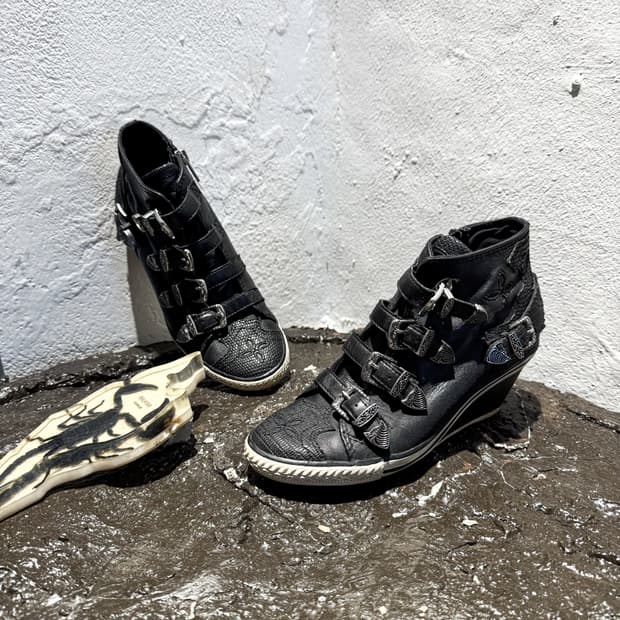 ASH – Western Buckle Wedge Sneakers 2000