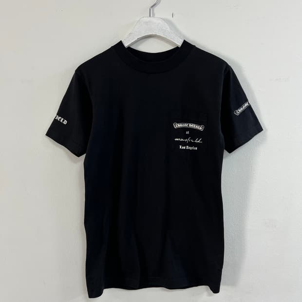 올드 크롬하츠 Maxfield 프린팅 티셔츠