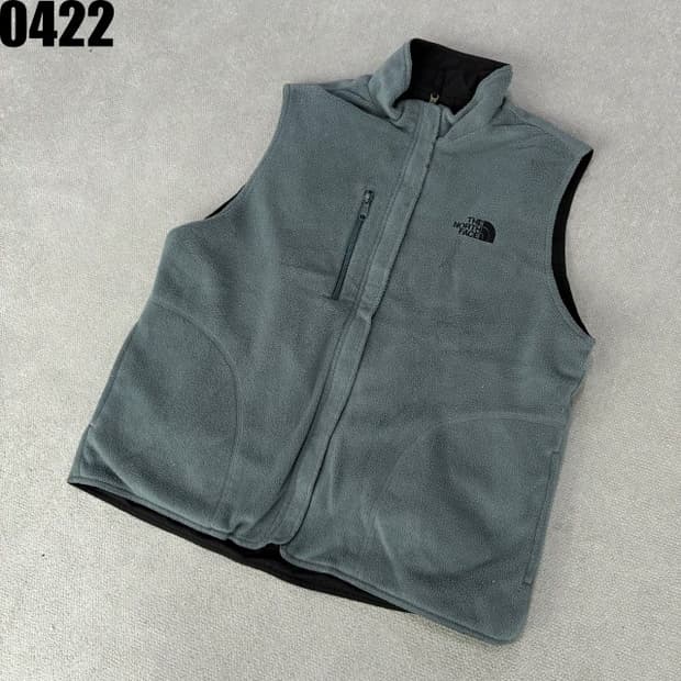 노스페이스 양면 리버시블 블랙 베스트 버튼 조끼 자켓 XL