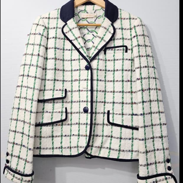 토리버치 Tory Burch 트위드 체크 자켓 55