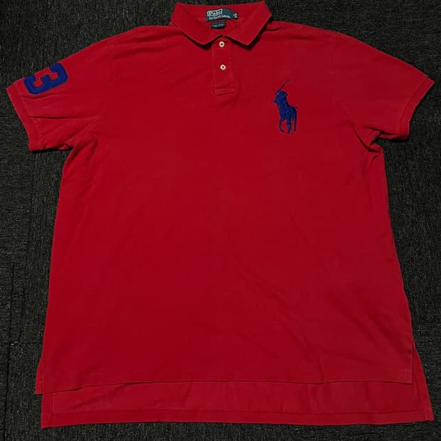 Polo Ralph Lauren 빅포니 넘버링 폴로셔츠 (레드)