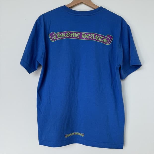 Chrome hearts blue scroll T-shirt