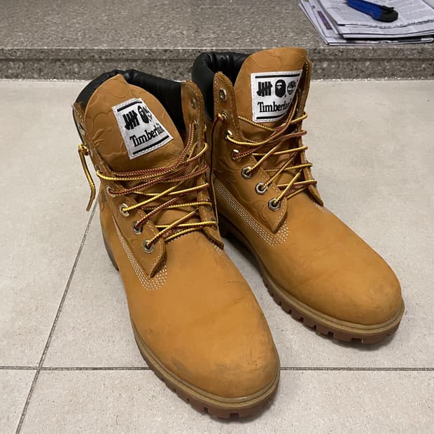 팀버랜드 베이프 언디핏 콜라보 부츠