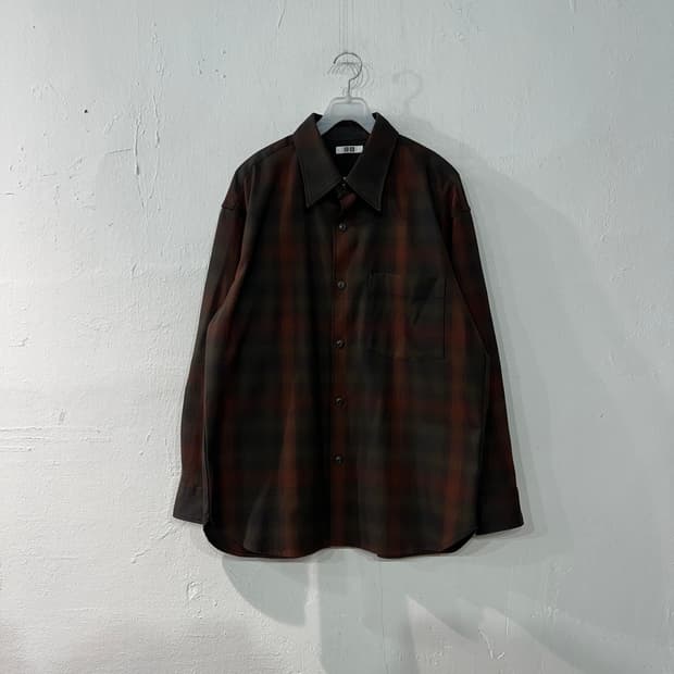 유니클로U 플란넬 체크셔츠 남방 M