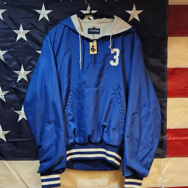 90s.Holloway 블루 아노락 자켓