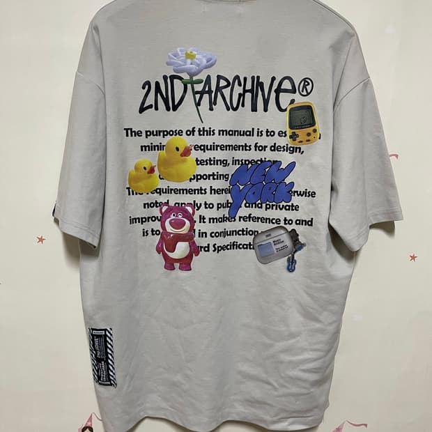 2ND ARCHIVE 그래픽 반팔 티셔츠