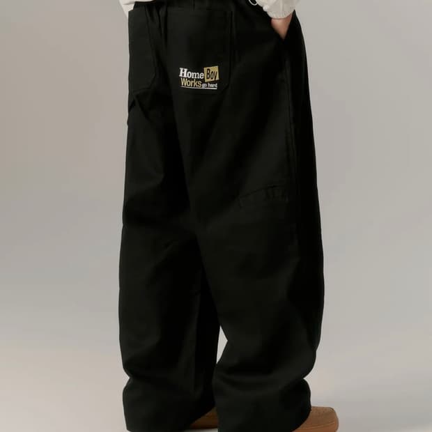 어반디타입 홈보이 워크 팬츠 블랙