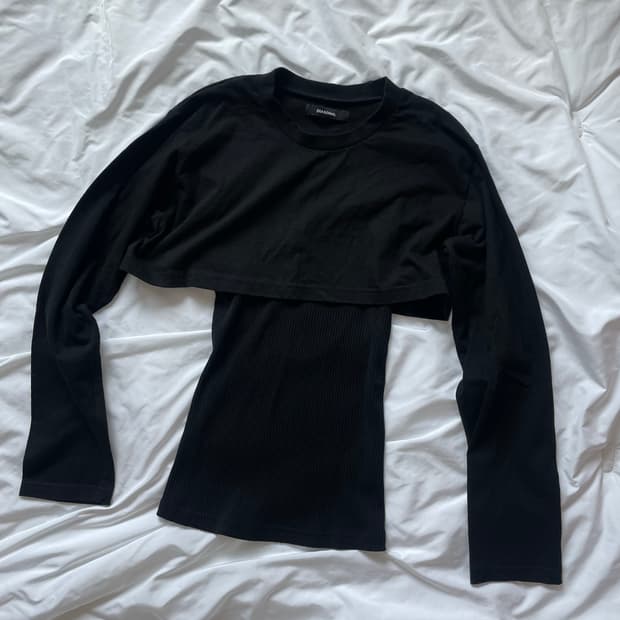 다이애그널 DEEP BACK LAYERED TEE