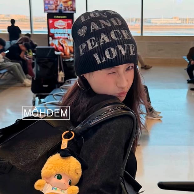 [Unisex] Y2k 러브 비니 모자