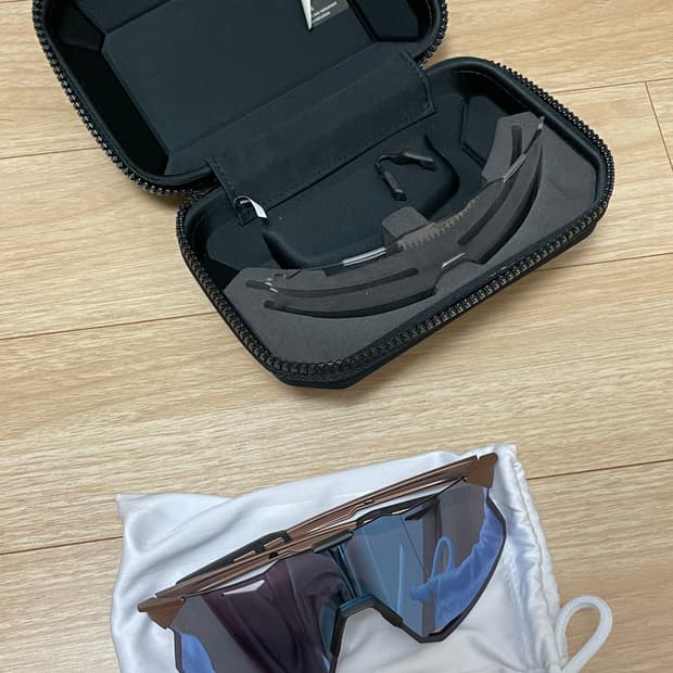 100% 하이퍼크래프트 크롬블루 러닝고글 선글라스