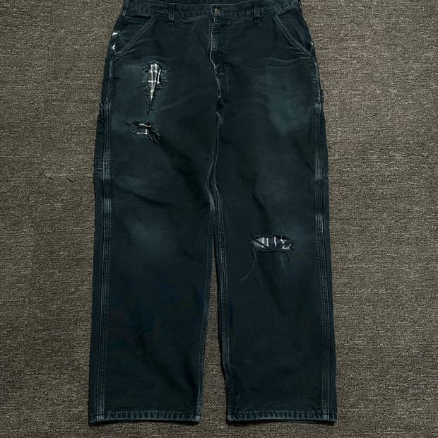 칼하트 싱글니 덕캔버스 워크팬츠 36x30