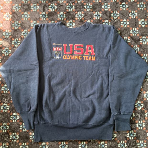 90s made in usa 챔피온 리버스위브 스웻셔츠 맨투맨