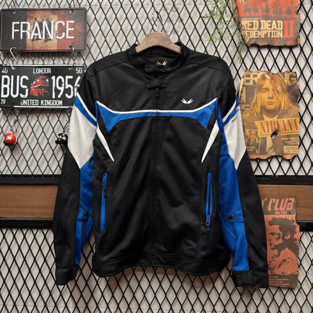 모터헤드 라이더스 안감 메쉬 라이더자켓 후면 로고 포인트 블랙