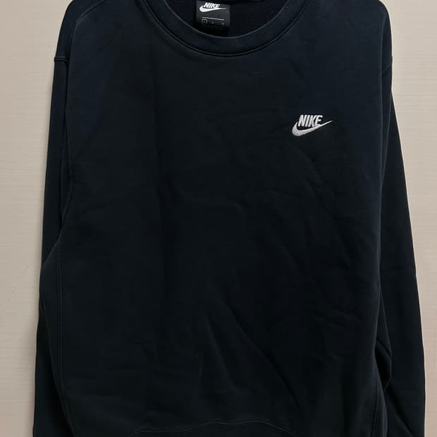 나이키 블랙 맨투맨 L