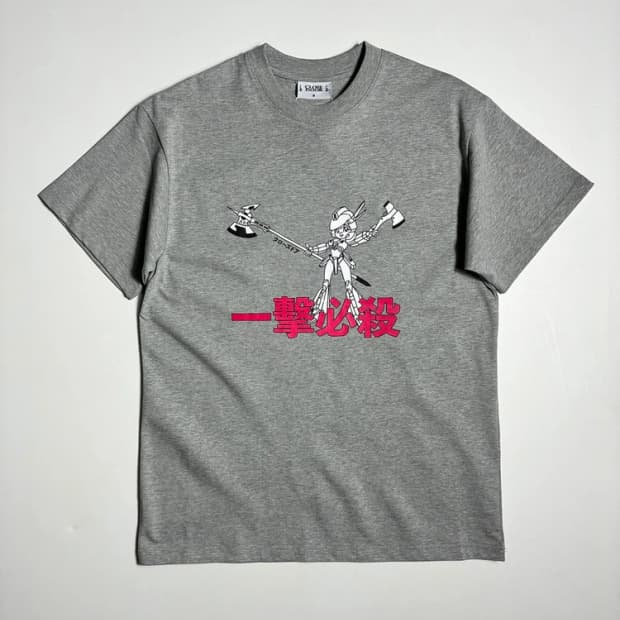 클로즈도어 로봇 그래픽 멜란지 그레이 MEKA 반팔 티셔츠 R2953