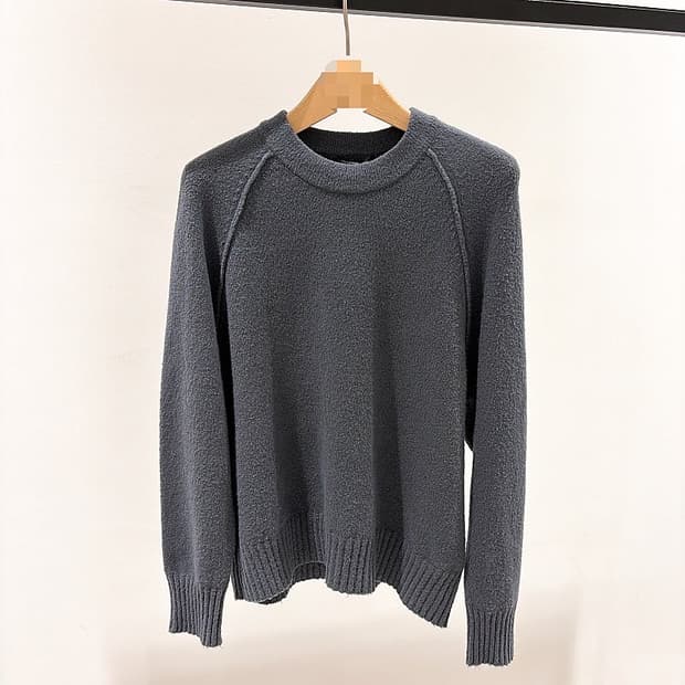 (정품/새상품) 제임스 펄스 여성 그레이 캐시미어 혼방 니트